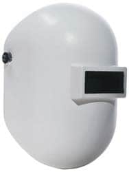 Welding Helmet: White, Fiberglass, Shade 10