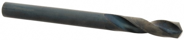 Screw Machine Length Drill Bit: 0.221" Dia, 130 °, Cobalt