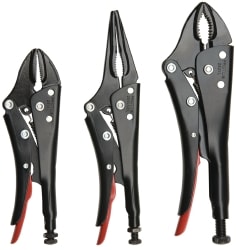 PROTO J299RXL Plier Set: 3 Pc, Locking Pliers 