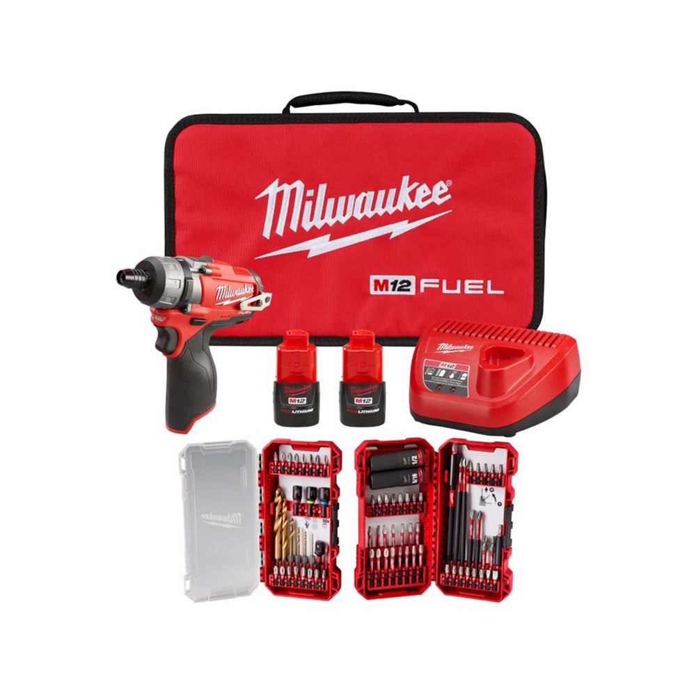 Cordless Screwdrivers; Handle Type: Pistol Grip ; Voltage: 12.00 ; Speed (RPM): 1700 ; Batteries Included: Yes ; Battery Chemistry: Lithium-ion ; Battery Replacement Number: 48-11-2401; 48-11-2412; 48-11-2420; 48-11-2440