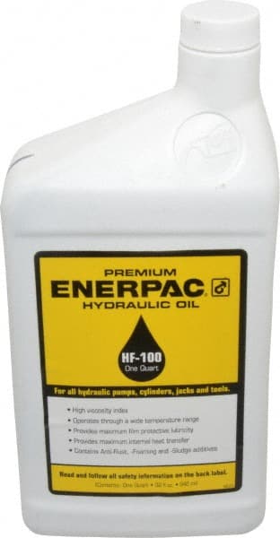 Enerpac HF100 Hydraulic Machine Oil: ISO 32, 1 qt, Bottle 