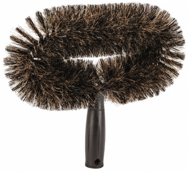Horsehair Dust Brush - 1-1/4" Bristle Length, 11" Long Head, Plastic Handle