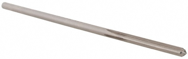 Chucking Reamer: 0.124" Dia, 3-1/2" OAL, 7/8" Flute Length, Straight Shank, Cobalt Steel