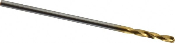 Screw Machine Length Drill Bit: 0.042" Dia, 130 °, Cobalt