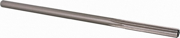 Chucking Reamer: 0.2515" Dia, 6" OAL, 1-1/2" Flute Length, Straight Shank, High Speed Steel