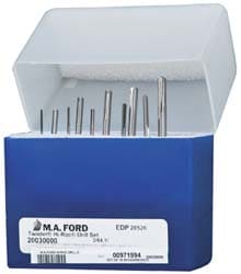 M.A. Ford. 20030000 Drill Bit Set: Screw Machine Length Drill Bits, 10 Pc, 135 °, Solid Carbide Image