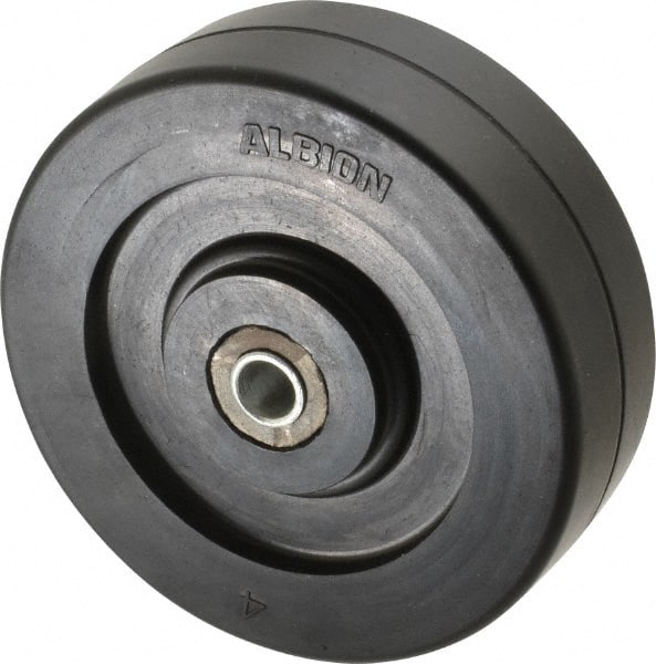 rubber caster solid wheel wide diameter albion diam industrial wheels bearing hub width capacity