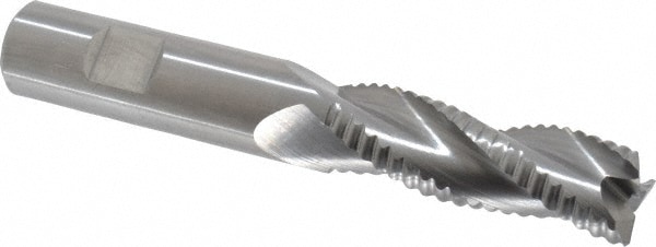 Square End Mill: 3/4'' Dia, 2-1/4'' LOC, 3/4'' Shank Dia, 5'' OAL, 3 Flutes, Solid Carbide