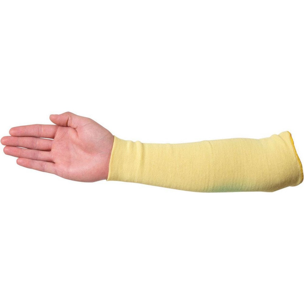 Cut & Puncture-Resistant Sleeve: Size Universal, Kevlar, Yellow, ANSI Cut A4