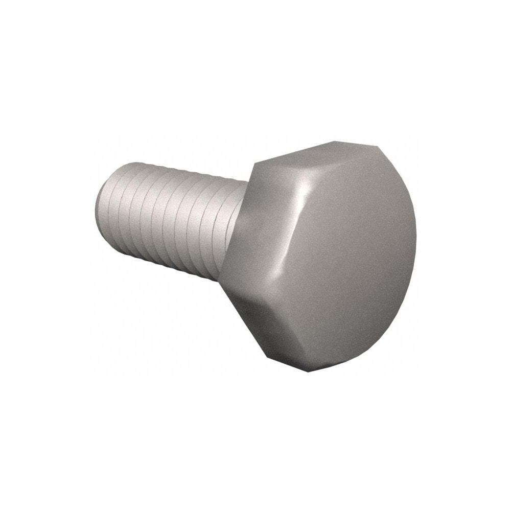 Hex Head Cap Screw: 1-8 x 2-1/2", Grade 316 Stainless Steel, Uncoated