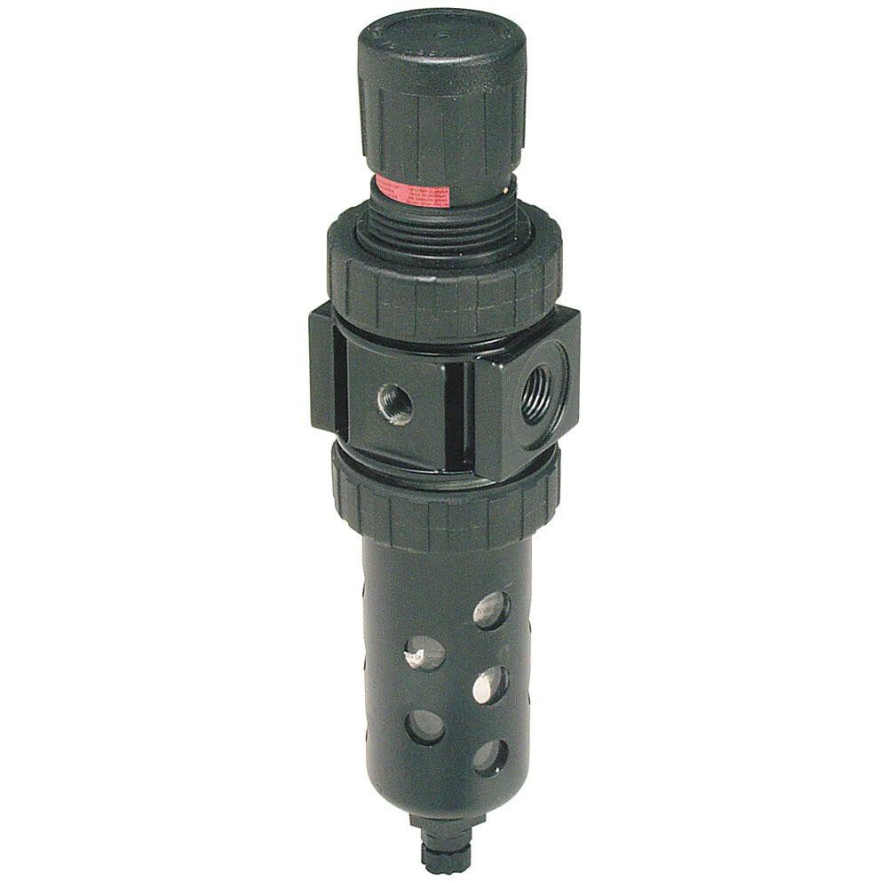 FRL Combination Unit: 1/4 NPT, Compact, 1 Pc Filter/Regulator