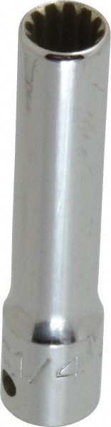 PROTO J4708DPL Spline Socket: 1/4" Drive, 1/4" Hex Image