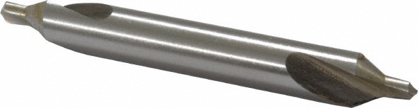 Combo Drill & Countersink: #3, 1/4" Body Dia, High Speed Steel