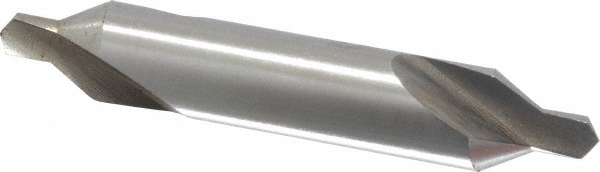 Combo Drill & Countersink: #6, 1/2" Body Dia, High Speed Steel