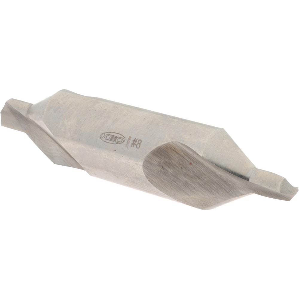 Combo Drill & Countersink: #8, 3/4" Body Dia, 1180, High Speed Steel