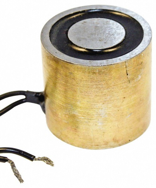 1" Diam, 4.5 Watts, 24 Lb Max Magnetic Pull Electromagnet