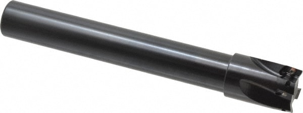 Kennametal 2624202 1-1/2" Cut Diam, 14.48mm Max Depth, 1-1/4" Shank Diam, Cylindrical Shank, 254mm OAL, Indexable Square-Shoulder End Mill Image