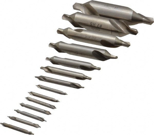 Keo OUR STOCK 14 Pc #5/0 to #8 High Speed Steel Combo Drill & Countersink Set Image