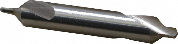 Combo Drill & Countersink: #4, 5/16" Body Dia, High Speed Steel