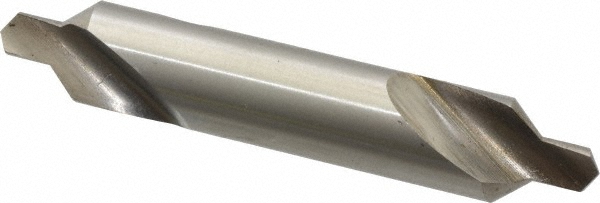 Combo Drill & Countersink: #6, 1/2" Body Dia, High Speed Steel