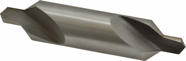 Combo Drill & Countersink: #8, 3/4" Body Dia, High Speed Steel