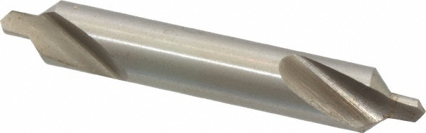Combo Drill & Countersink: #4, 5/16" Body Dia, High Speed Steel
