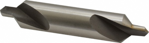 Combo Drill & Countersink: #7, 5/8" Body Dia, High Speed Steel