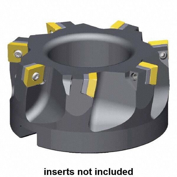 5" Cut Diam, 1-1/2" Arbor Hole Diam, 0.361" Max Depth, Indexable Square-Shoulder Face Mill