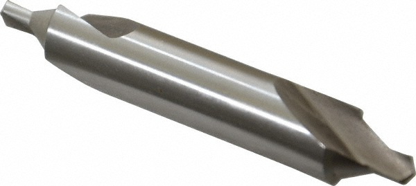 Combo Drill & Countersink: #16, 1/2" Body Dia, 118°, High Speed Steel