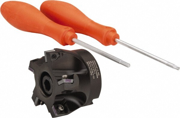 2-1/2" Cut Diam, 1" Arbor Hole Diam, 0.361" Max Depth, Indexable Square-Shoulder Face Mill