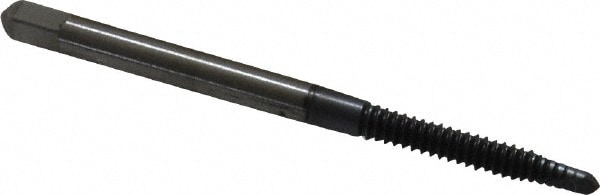 Spiral Point Tap: #6-32, UNC, 2 Flutes, Plug, 2B, High Speed Steel, TiCN Finish