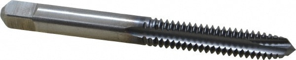 Spiral Point Tap: 1/4-20, UNC, 3 Flutes, Plug, 3B, High Speed Steel, TiCN Finish