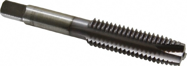 Spiral Point Tap: 1/2-13, UNC, 3 Flutes, Plug, 3B, High Speed Steel, TiCN Finish