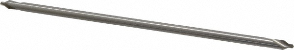Combo Drill & Countersink: #2, 3/16" Body Dia, High Speed Steel