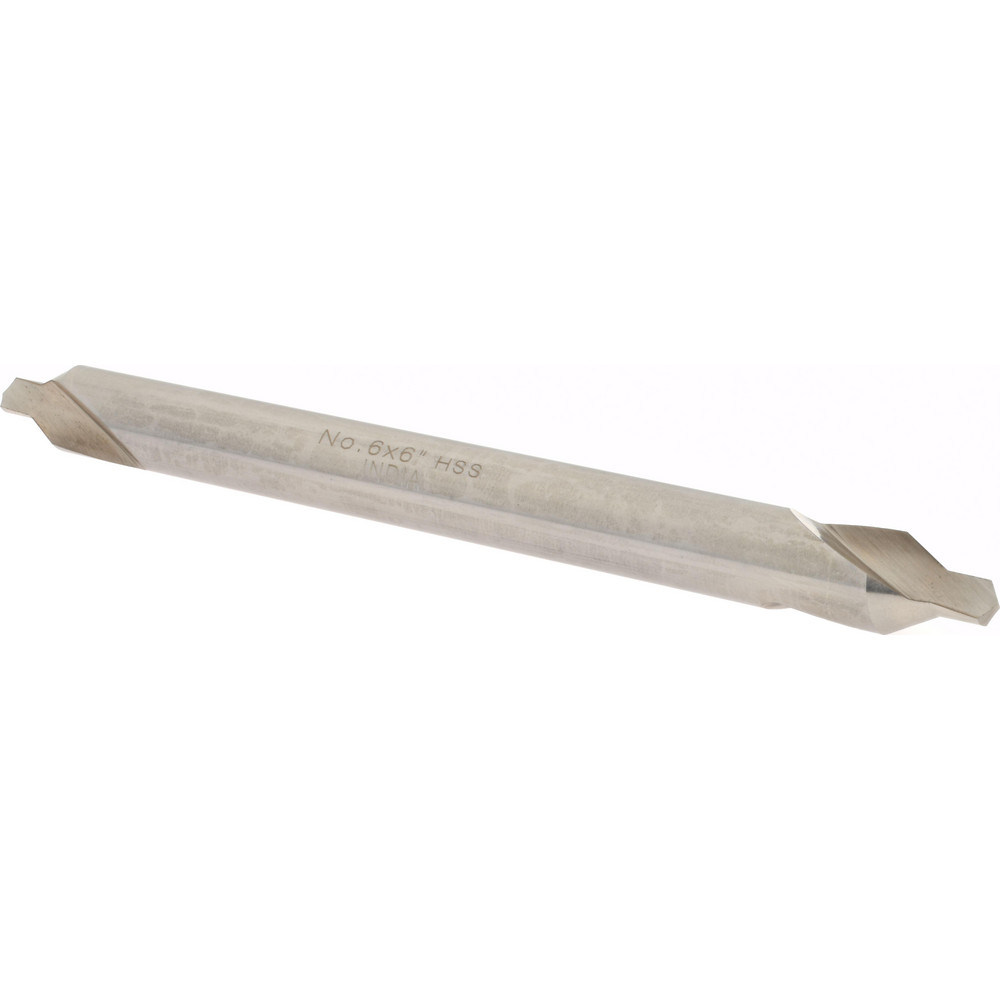 thumbnail image 2 of High-Speed Steel Combination Drill Countersink - 4 Long Plain Type, 4 Size, Bright Finish 2 of 13