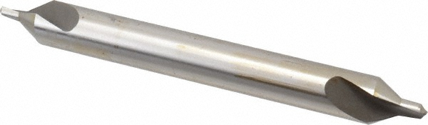Combo Drill & Countersink: #7, 5/8" Body Dia, High Speed Steel