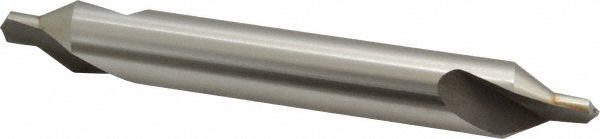 Combo Drill & Countersink: #8, 3/4" Body Dia, High Speed Steel