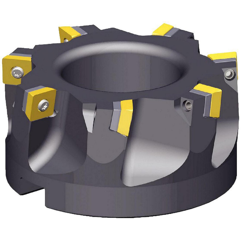 4" Cut Diam, 1-1/4" Arbor Hole Diam, 0.361" Max Depth, Indexable Square-Shoulder Face Mill