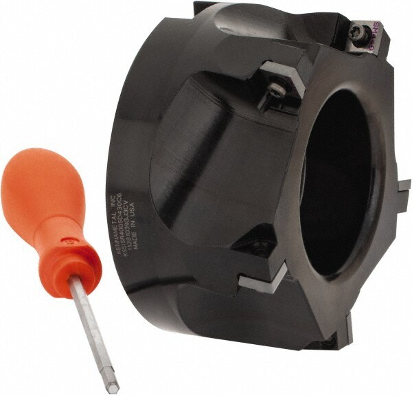 4" Cut Diam, 1-1/2" Arbor Hole Diam, 0.361" Max Depth, Indexable Square-Shoulder Face Mill