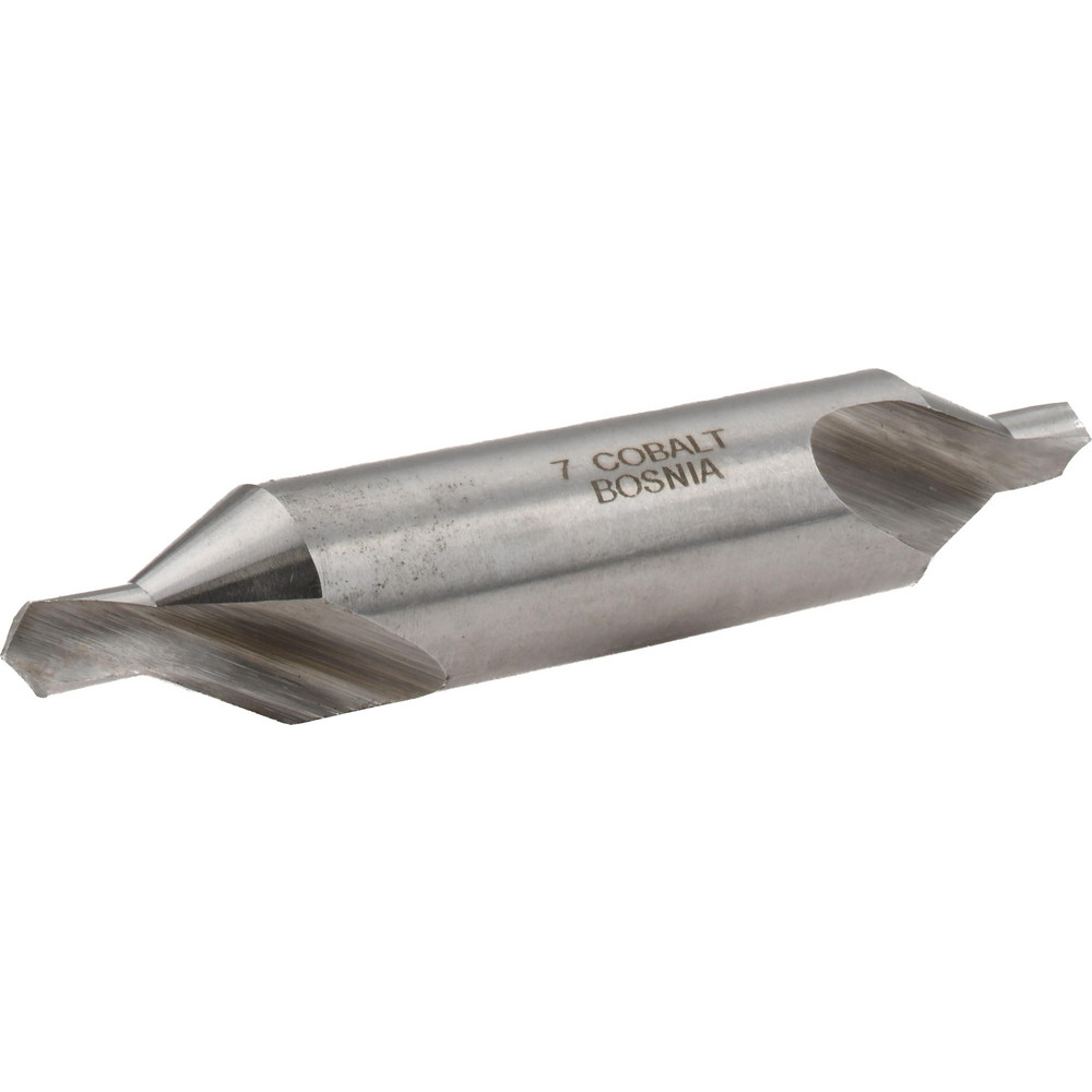 Combo Drill & Countersink: #7, 5/8" Body Dia, 118°, Cobalt
