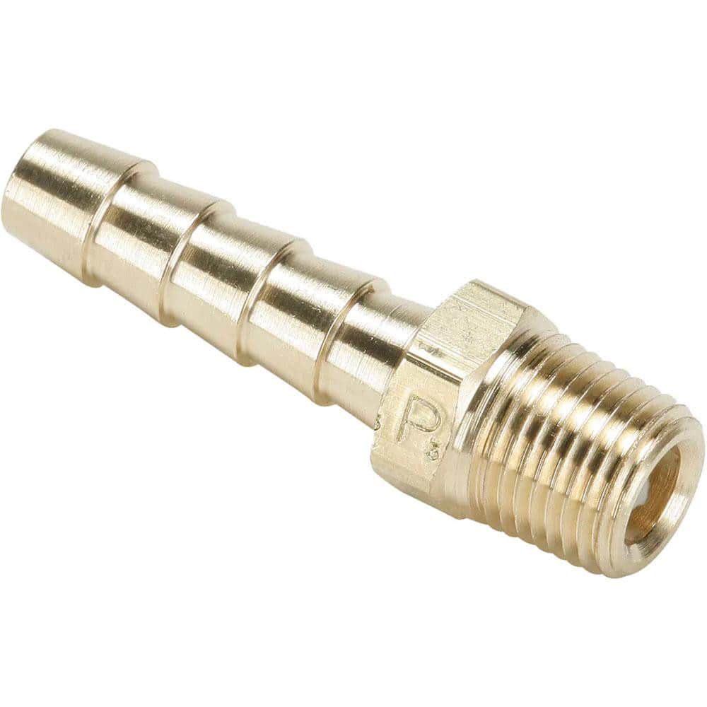 Barbed Hose Fitting: 3/4" x 5/8" ID Hose, Male Connector