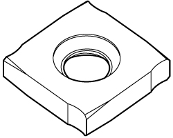 Kennametal Milling Insert: SNHX11T3PZTNGP KC725M, Solid Carbide - TiAlN Finish, 0.1063" Thick, 0.4330" Wide | 5-Pack | Part #1864816