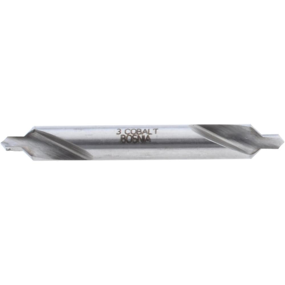 Combo Drill & Countersink: #3, 1/4" Body Dia, Cobalt