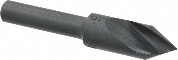 Countersink: 60.00 deg Included Angle, 1 Flute, High-Speed Steel, Right Hand