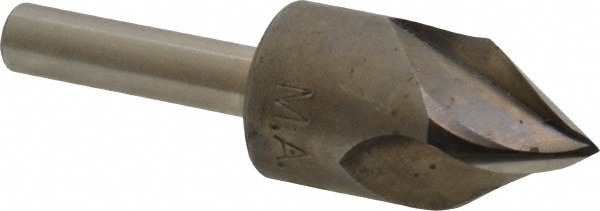 M.A. Ford. 92062501 5/8" Head Diam, 1/4" Shank Diam, 3 Flute 60° High Speed Steel Countersink Image