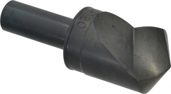 M.A. Ford. 61100006 1" Head Diam, 1/2" Shank Diam, 1 Flute 120° High Speed Steel Countersink Image