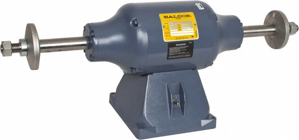 Bench Buffer: 10" Wheel Dia, 7/8" Arbor Hole Dia - 115 & 230 V, 1 Phase, 1.25" Wheel Thickness, 3,600 Max RPM