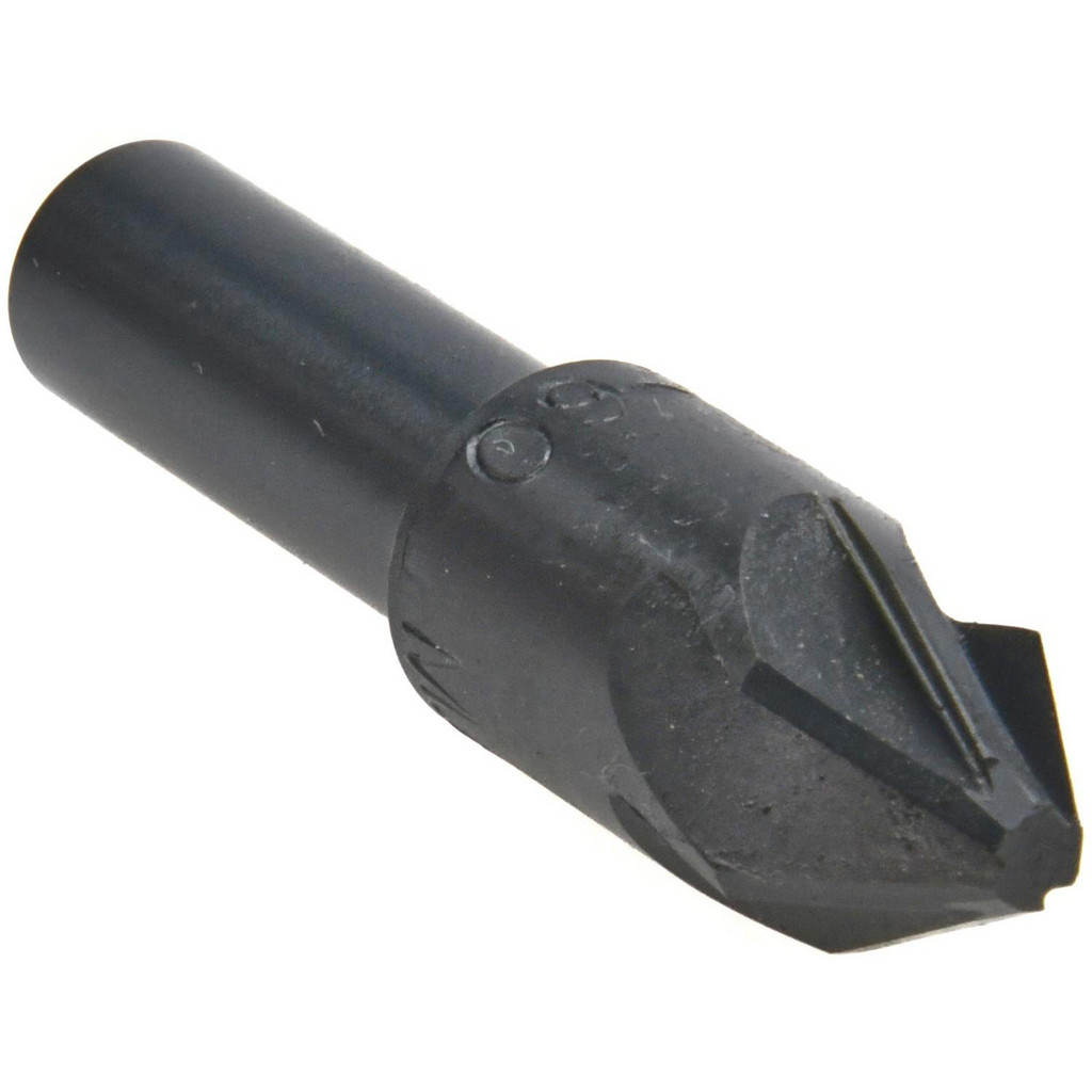 M.A. Ford® Countersink: 1/2" Head Dia, 60 deg Included Angle, 6 Flute, High-Speed Steel, Right Hand Cut - 3/8" Shank Dia, 2-3/4" OAL