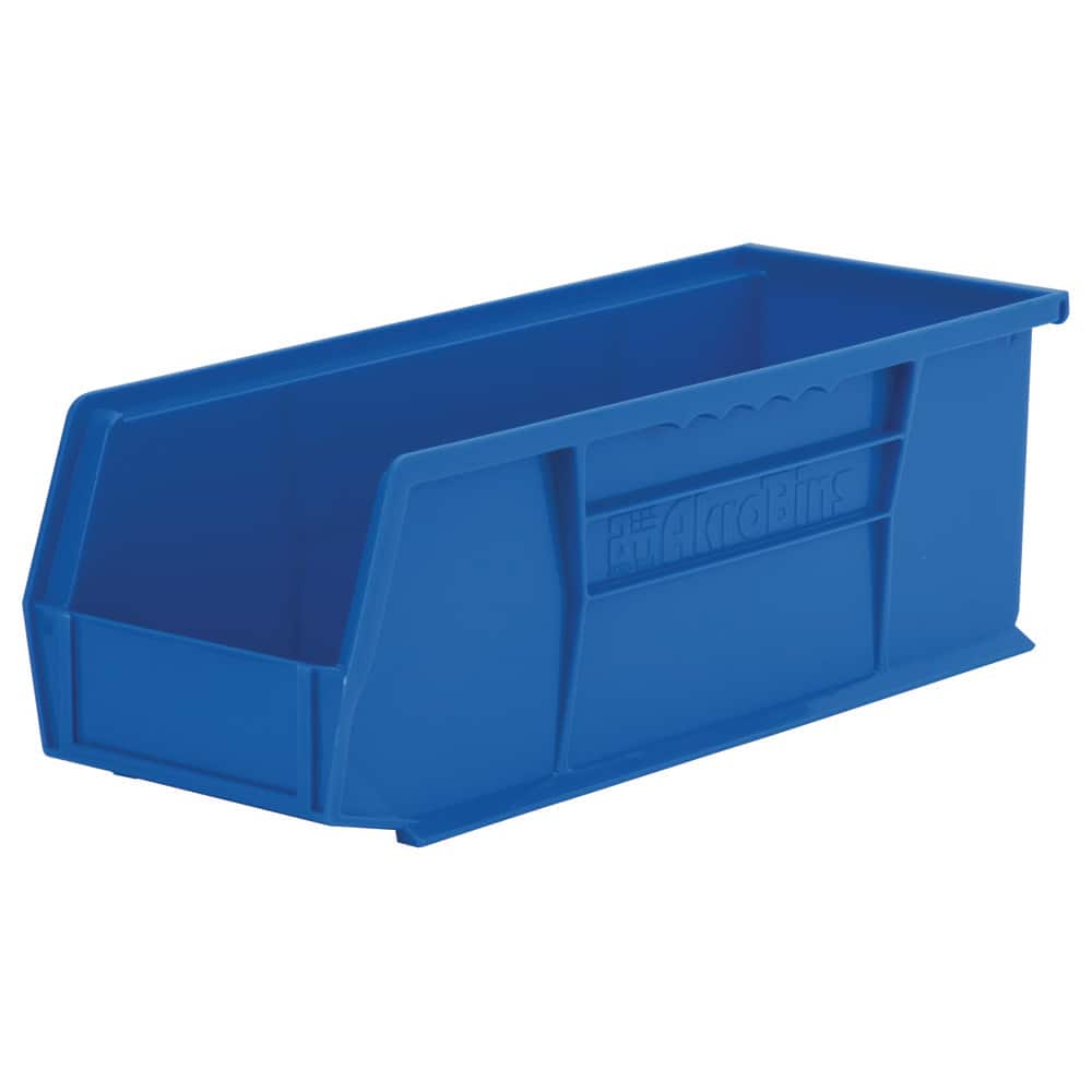 Akro-Mils 30240 AkroBins Plastic Hanging Stackable Storage Organizer Bin,  15-Inch x 8-Inch x 7-Inch, Blue, 12-Pack