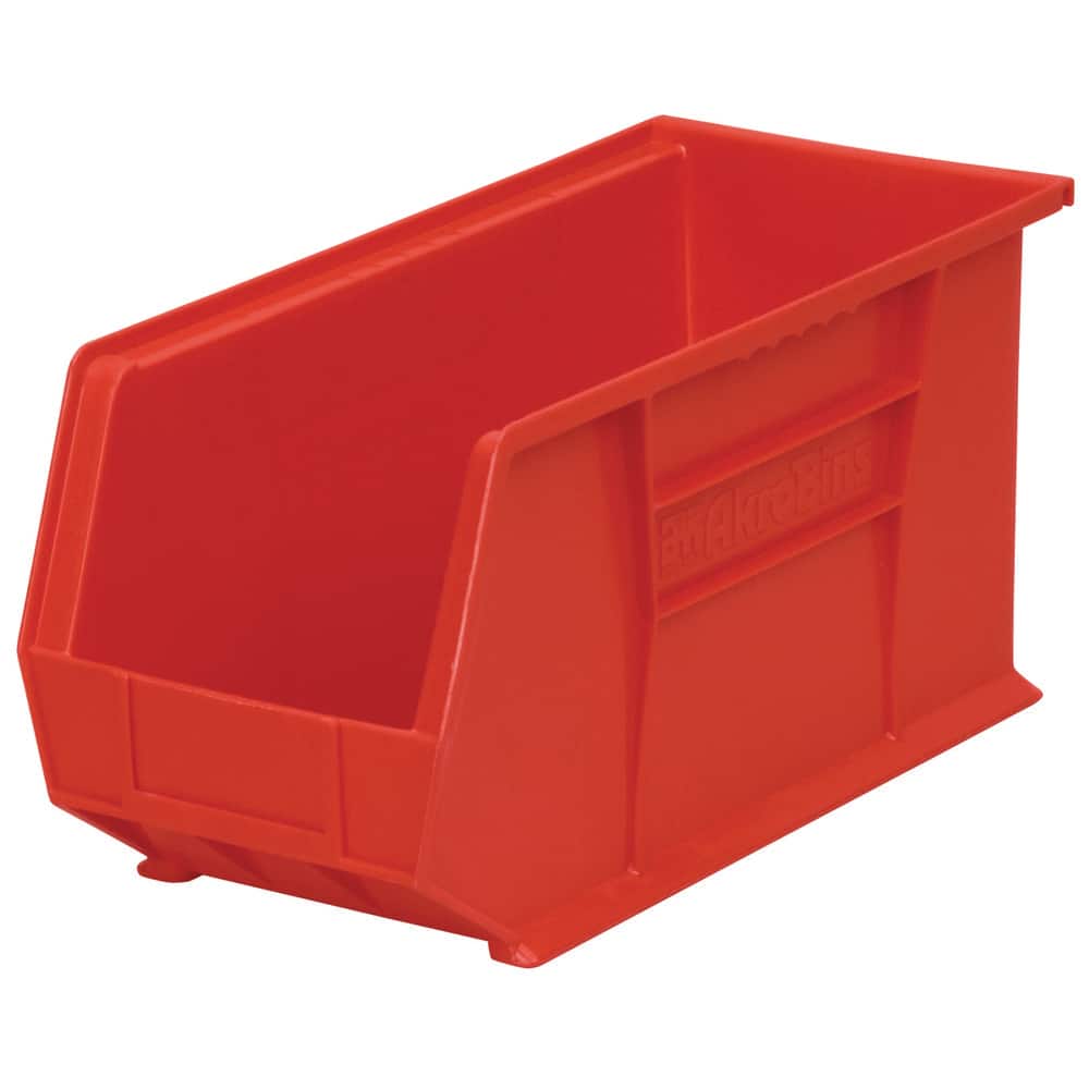 AKRO-MILS 30265RED Plastic Hopper Stacking Bin: Red 